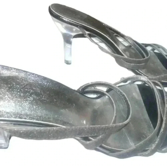Jacqueline Ferrar Sliver Strappy Sandals - Picture 8 of 9
